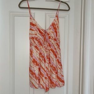 New LUSH watercolor shorts romper